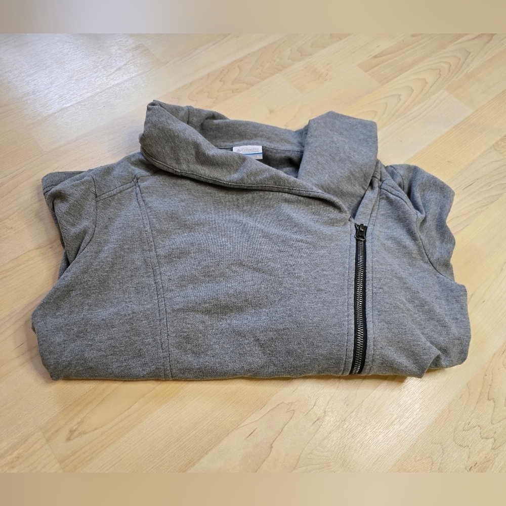 Columbia Side Zip Full Zip Sweatshirt Jacket Size Large